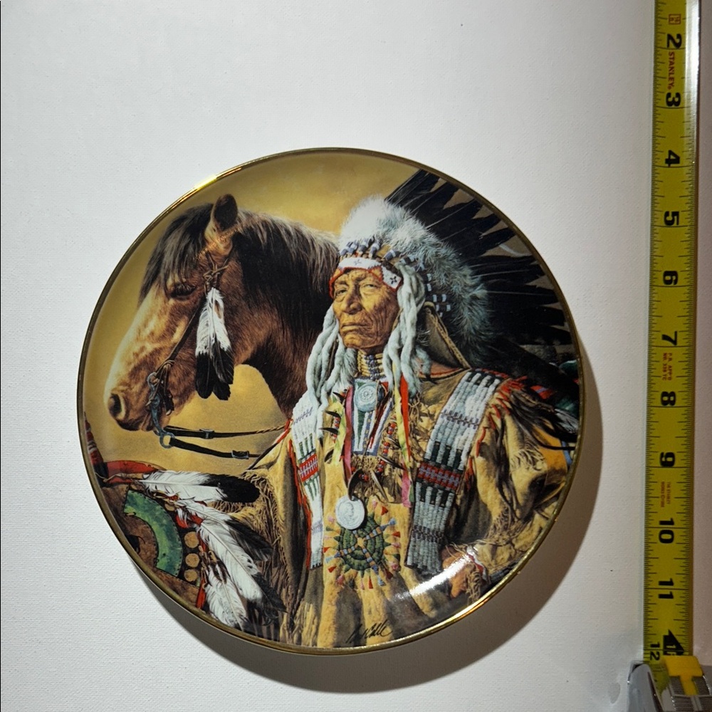 Paul Calle American Indian Heritage ‘Pride of the Sioux’ Limited Edition Plate